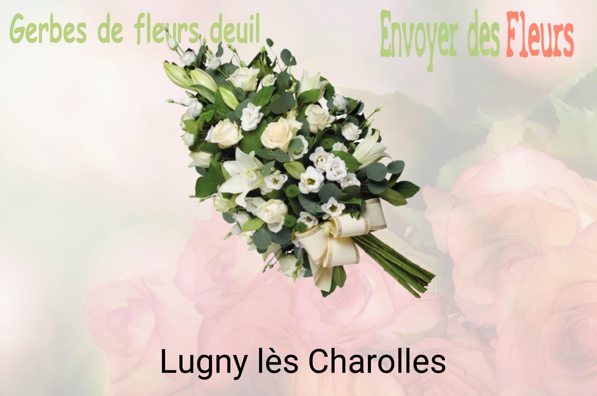 Gerbe de fleurs de deuil livrée à Lugny-lès-Charolles